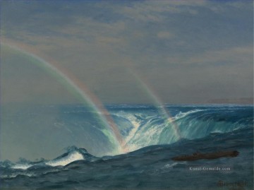 Teich See Wassfall Werke - HOME OF THE RAINBOW HORSESHOE FALLS NIAGARA Amerikanischer Albert Bierstadt Wasserfall